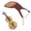 Violin Shoulder Rest Pad Handmade Soft Sheepskin Violin Chin Rest