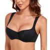 Lemorosy Women's Dirndl Bra Push Up Balconette Bra with Underwire