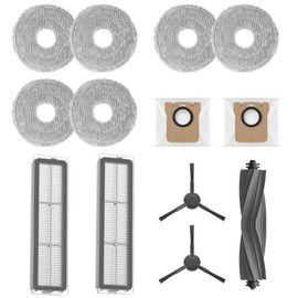 Dreame - Accessory set compatible with L20 Ultra, 3 pairs of mop pads, 2 dust box filters, 1 main brush, 2 side brushes and 2 dust bags