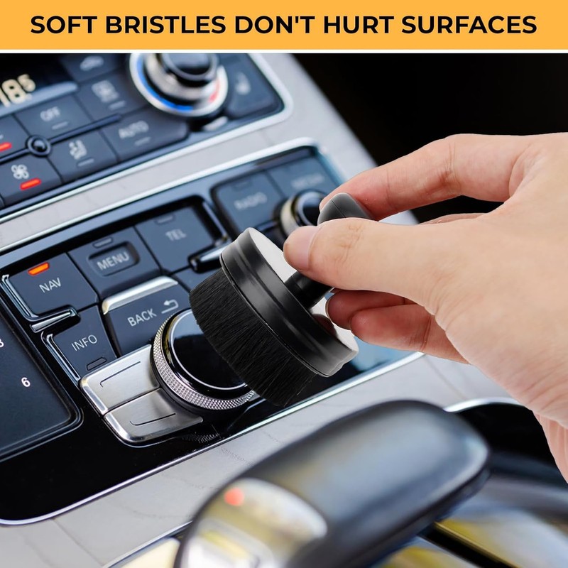 Car Tyre Shine Brush with Seal Cover, High Density Applicator,