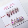 Bling Gra Handmade Nail Tips - Purple Design 2 (Thumb