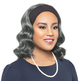 Foxy Silver (Iris - Synthetic Headband Wig in 44