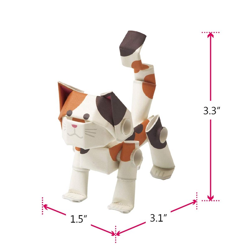paipuroido (PIPEROID) Animals Cat Series mike Paper Craft Kit