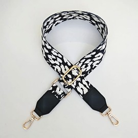 Adjustable Shoulder Strap for Bags, 80-130 cm Bag Strap with Gold Carabiner, 3.8 cm Wide, Leopard Pattern, Shoulder Strap, Bag Handle, Carry Strap, Shoulder Strap for Handbags, for Women, DIY Accessories, #8