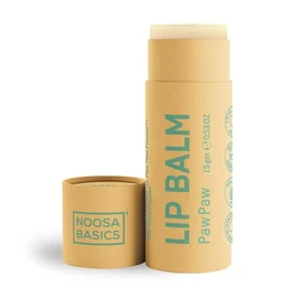NOOSA BASICS Lip Balm, 0.5 oz (15 g), Bourpo, Additive-free, Dry Protection, Vegan, Stick Shape, Biodegradable Sustainable Package