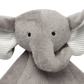 Lambs & Ivy Gray Elephant Soft Baby/Child/Toddler Plush Lovey Security Blanket