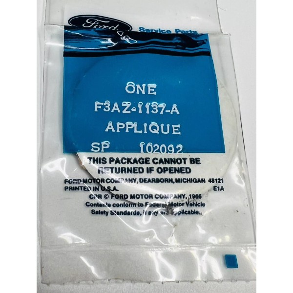 Ford NOS FORD F3AZ-1137-A HUBCAP APPLIQUÉ INSERT EMBLEM 1998-2002 CROWN