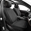Elantrip Front Car Seat Cover Luxury Faux Leather Pocket with