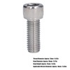 20Pcs Bolt Socket Cap Screws Coarse Thread A2‑70 Stainless Steel