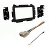 Double Din Car Stereo Dash Install Kit, Wire Harness, and