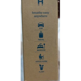 HoMedics Portable USB Ultrasonic Humidifier Travel Size White w/7 Color Lights