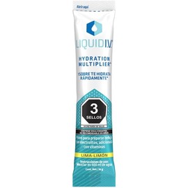 LIQUID I.V. Electrolitos y Vitaminas en Polvo para preparar Bebida Hidratante sabor Lima Limón, 8 Sobres