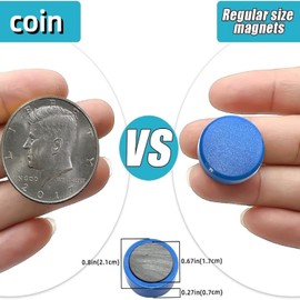 DARUITE 20 Pcs Fridge Magnets, Magnets for Whiteboards, Round Cute Strong Magnets for Whiteboard for Kitchen Office Home (Red and Green)