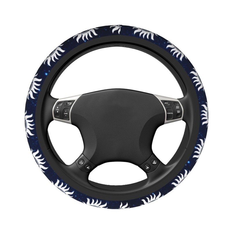Steering Wheel Cover for Women Men Anti-Slip Breathable and Sweat