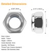 Powlankou 100 Pieces M5 x 0.8mm 304 Stainless Steel Self-Lock
