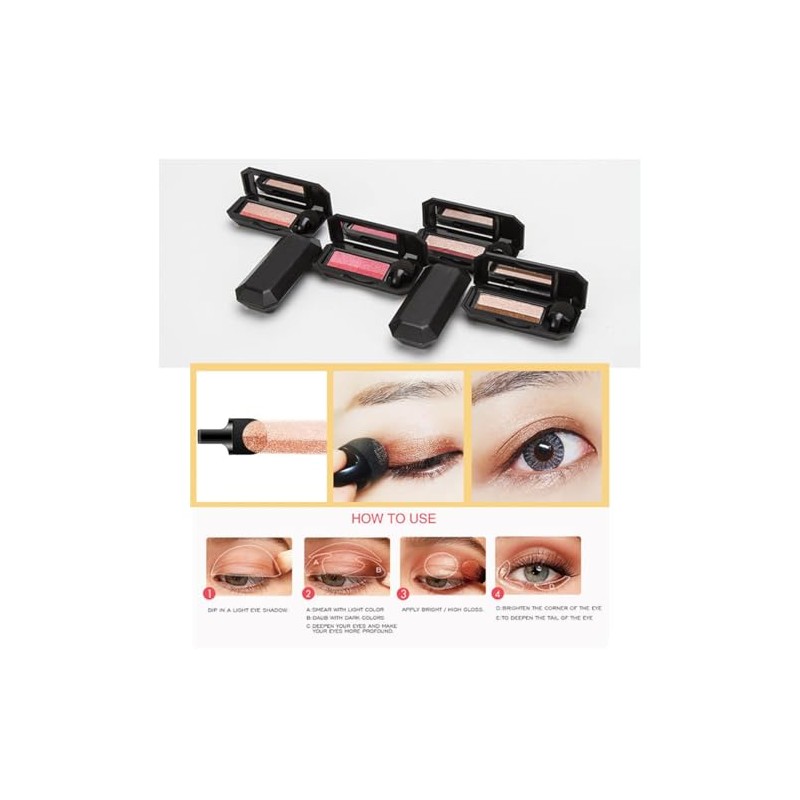 Sombra de Ojos de Doble Color,Paleta de Maquillaje de Ojos
