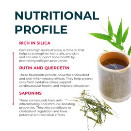 Teapro Bamboo Leaf Tea 50g | Pure Caffeine-Free Herbal Loose Leaf Infusion | Rich in Silica for Healthy Hair & Skin | Refreshing & Naturally Sweet