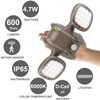 HONWELL Motion Sensor Light Outdoor Battery Powered Outside Security Flood