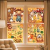 KOBOKO Autumn Window Sticker Set, 9 Sheets, Forest Animals and