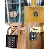 ZENG 10-Button Combination Padlock – Pre-Set 5-Digit Unchangeable Code, Hardened