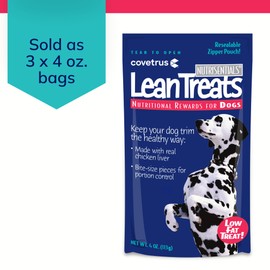 Covetrus Nutrisential Lean Treats for Dogs - Small, Medium & Large Dogs (K9) - Nutritional Low Fat, Bite-Size - Soft Chicken Flavor - Chicken Flavor - 3 Pack - 4oz
