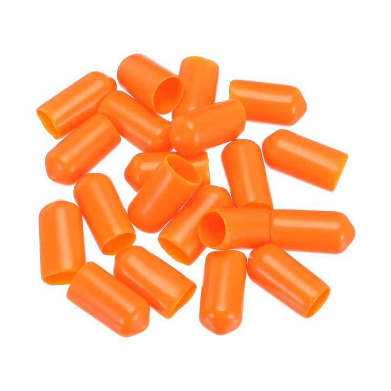 sourcing map 20pcs Rubber End Caps 8mm(5/16") ID Vinyl PVC