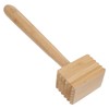 PRETYZOOM Kitchen Wooden Meat Tenderizer Mallet, Wooden Chicken Poultry Pounder