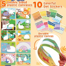Insnug Dot Sticker Art Kit Activity - Dot It Animals, No Mess Sticker Art for Toddlers 4-6, DIY Dot Stickers for Kids, Reusable Stickers Crafts Gifts for Boys & Girls Ages 3, 4, 5, 6, 7, 8+