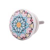 Knober Furniture Knob Colourful Ceramic Printed Mandala Shabby Chic Knob