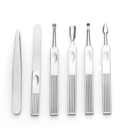 Professional Manicure Kit Nail Clippers Set 11 in 1 Stainless Steel Pedicure Tools Kit Grooming Kit