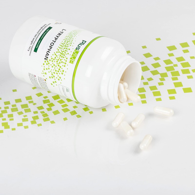 Plusvive L-Tryptophan 240 Capsules - High Dose with 500 mg