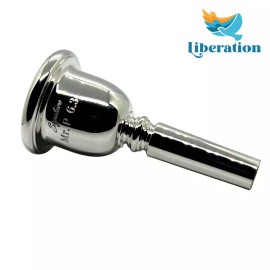 Tuba Mouthpiece Liberation Mr. P 6.3 Signature Tuba Mouthpiece - Small, Silver