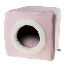 PETMAKER Cave Pet Bed Collection - Soft Indoor Enclosed Covered Cavern/House for Cats, Kittens, and Small Pets with Removable Cushion Pad