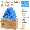 Recycable Shoe Covers Disposable Non-Slip for Indoors - 100Pack(50 Pairs)