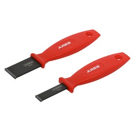 ARES 10043 – Extra Long Tungsten Carbide Scraper – 1-1/4-Inch-Wide Blade – 12-Inch Overall Length - Tungsten Carbide Blade Tip with Abrasive Finish – Removes Residue from Steel, Aluminum, and More