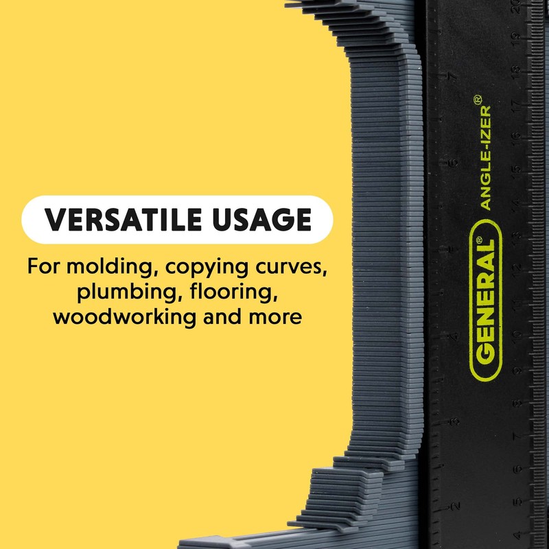 General Tools Locking Contour Gauge #834X with Extra Long Pins,