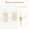 tapices de macramé para colgar en la pared, para decoración