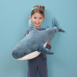 MAIPAI 23Inch Shark Plush Toy Soft Giant Shark Stuffed Animal,Cute Sharks Plush Pillow Cushion Chonky Stuffed Sharks Toy Throw Pillow for Boy's and Girl's Room Décor (M-23.5inch)