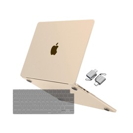 MOSISO Compatible with MacBook Air 13 inch Case 2024 2023 2022 M3 A3113 M2 A2681 Touch ID, Ultra-Thin Natural Original Color Plastic Hard Case&Keyboard Skin&Type C for MacBook Air 13.6,Starlight Clear