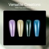 Pearl White Nail Chrome Powder Rubbing Glitter Metallic Mirror Effect