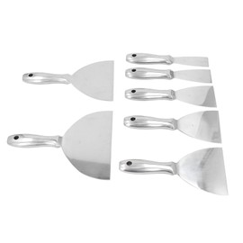 Putty Knife Set, 7pcs Putty Knife Stainless Steel Paint Scraper Putty Knife Scraper for Repairing Drywall Removing Wallpaper Applying Putty Plaster Cement Drywall Hand Tool Kit
