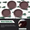Keadic Non-Slip Rubber Caster Cups Assortment Set, Round and Square