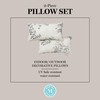 MARTHA STEWART Charming Foliage Indoor Outdoor Decorative Lumbar Pillow 2-Pack