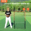 VEVOR Baseball And Softball Rebounder Net 3x4.5 ft PitchBack 3-Way