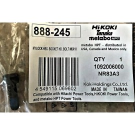 Hitachi 8 PACK Metabo HPT Hitachi 888245 Nylock Hex Socket HD Bolt M6 for NR83A 888-245