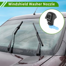 HOPESPANNER Windshield Washer Nozzle for Honda Pilot 2009-2015 Black,Blue Front Windshield Spray Nozzles Wiper Spray Washer Jet Plastic 1 Set