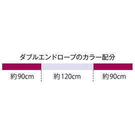 SASAKI Rhythmic Gymnastics Handles, Double Ended Rope, Japan Gymnastics Association, Certified Product, Double Ended Rope, LIBU x PP (Light Blue x Purple), M-280TS-F, Length 9.8 ft (3 m) / Diameter 0.4 inches (1 cm)
