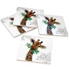 Bug Art Giraffe Ceramic Drinks Coasters, Set of 4, Square,