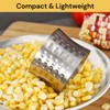 EZONEDEAL Corn Separator Stainless Steel Manual Corn Peeler Fresh Corn