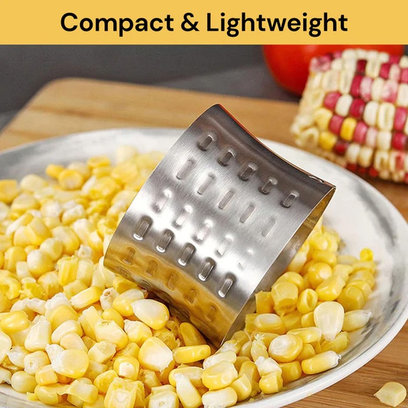 EZONEDEAL Corn Separator Stainless Steel Manual Corn Peeler Fresh Corn